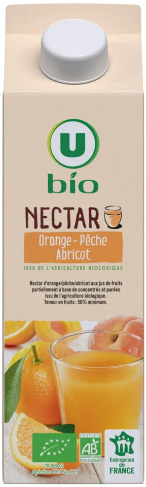 Nectar orange pêche abricot