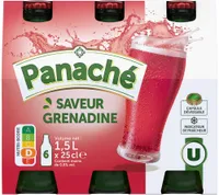 Panaché aromatisé grenadine 0,5°, pack bouteille 6x25cl