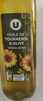 Melange d'huile de tournesol et huile d'olive vierge extra