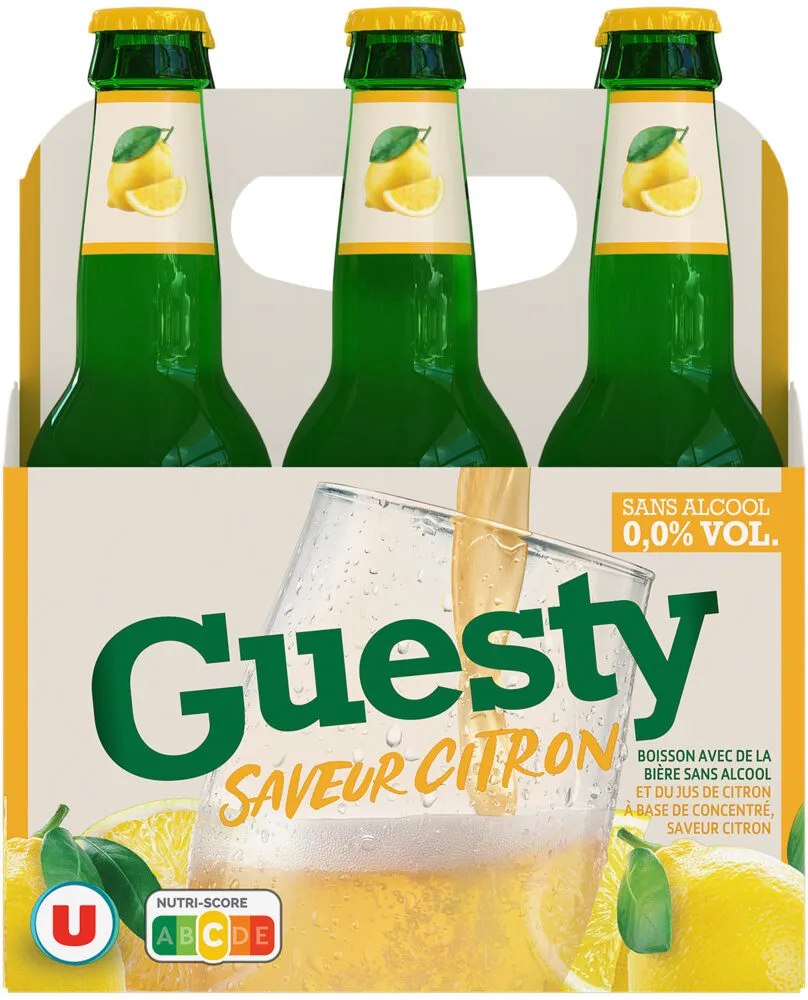 Bière sans alcool Guesty saveur Citron 0,0°