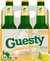 Bière sans alcool Guesty saveur Citron 0,0°