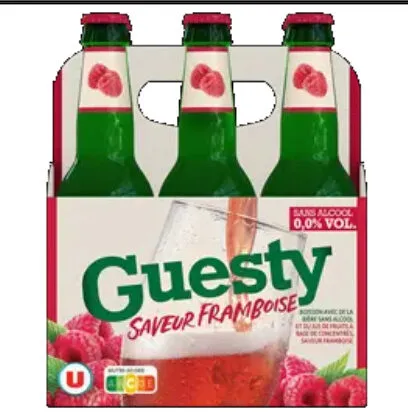 Bière sans alcool GUESTY saveur Framboise 0.0°