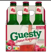 Bière sans alcool GUESTY saveur Framboise 0.0°
