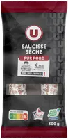Saucisse sèche courbe Pur Porc - 300g