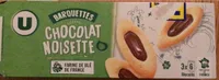 Barquettes au chocolat et aux noisettes 2x120g