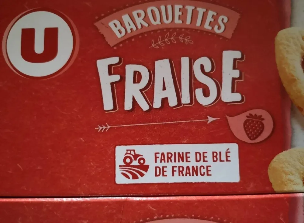 Barquettes à la fraise paquet 2x120g
