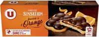 Petit beurre tablette chocolat noir Fourré à l orange 130g