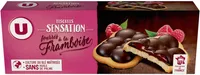 Petit beurre tablette chocolat noir fourré à la framboise 130g