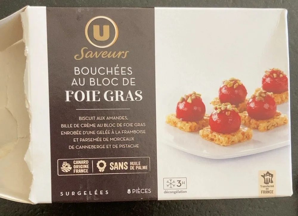 Bouchees au bloc de froie gras