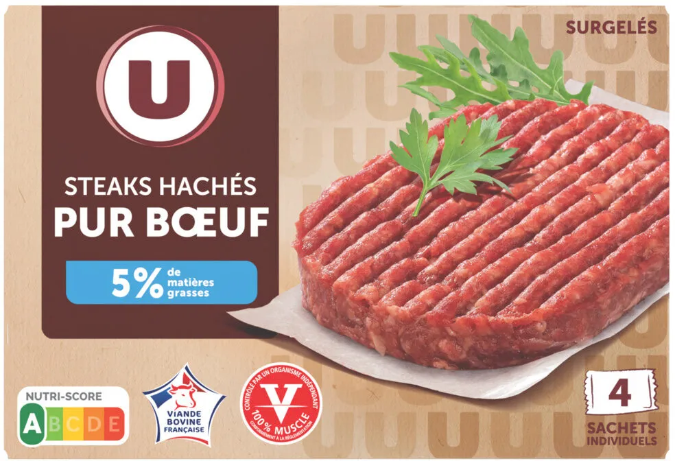 Steak Haché pur bœuf 5% Matière Grasses