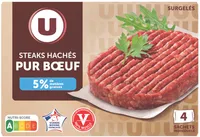 Steak Haché pur bœuf 5% Matière Grasses