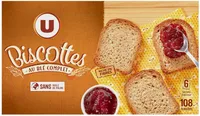 Biscottes au blé complet