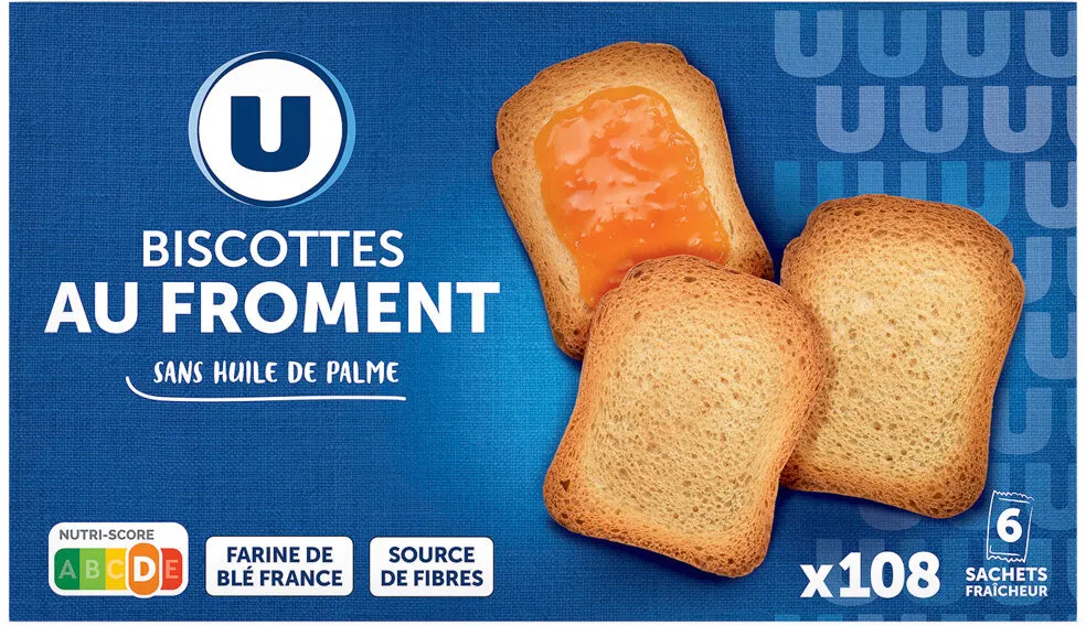 Biscottes froment antichoc x108 - 900g