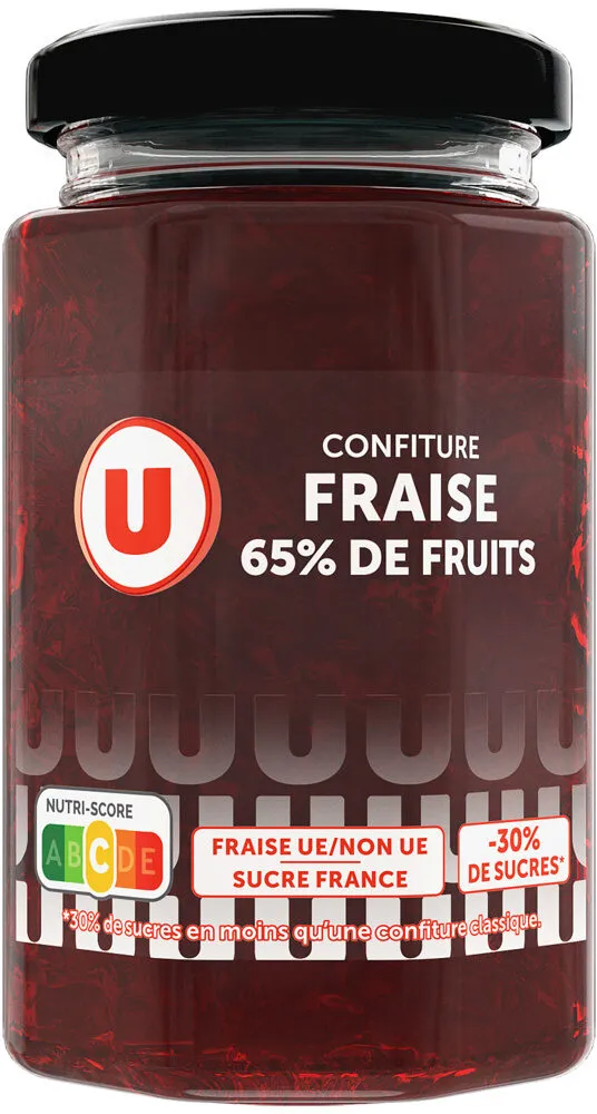 Confiture fraise 65% de fruits 300g