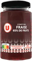 Confiture fraise 65% de fruits 300g