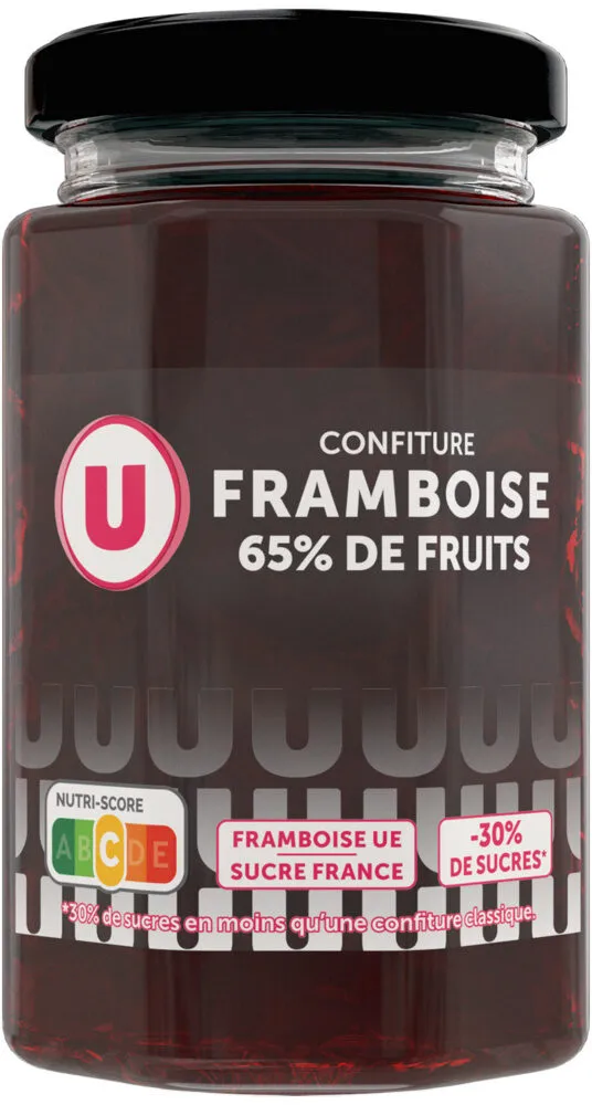 Confiture framboise 65% de fruits 300g