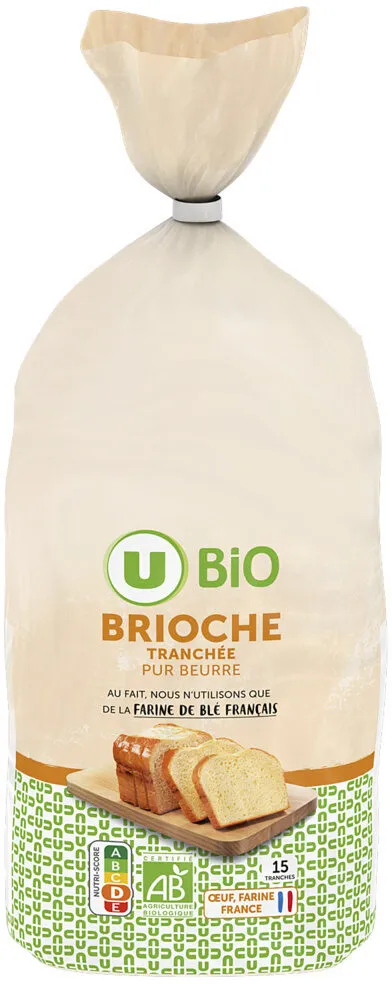 Brioche tranchée pur beurre 400g