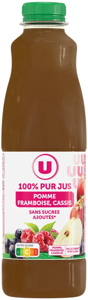 Pur jus pressé pomme framboise cassis