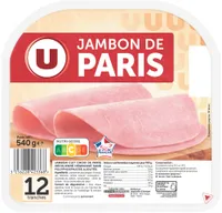 Jambon de Paris sans couenne VPF 12 tranches 540g