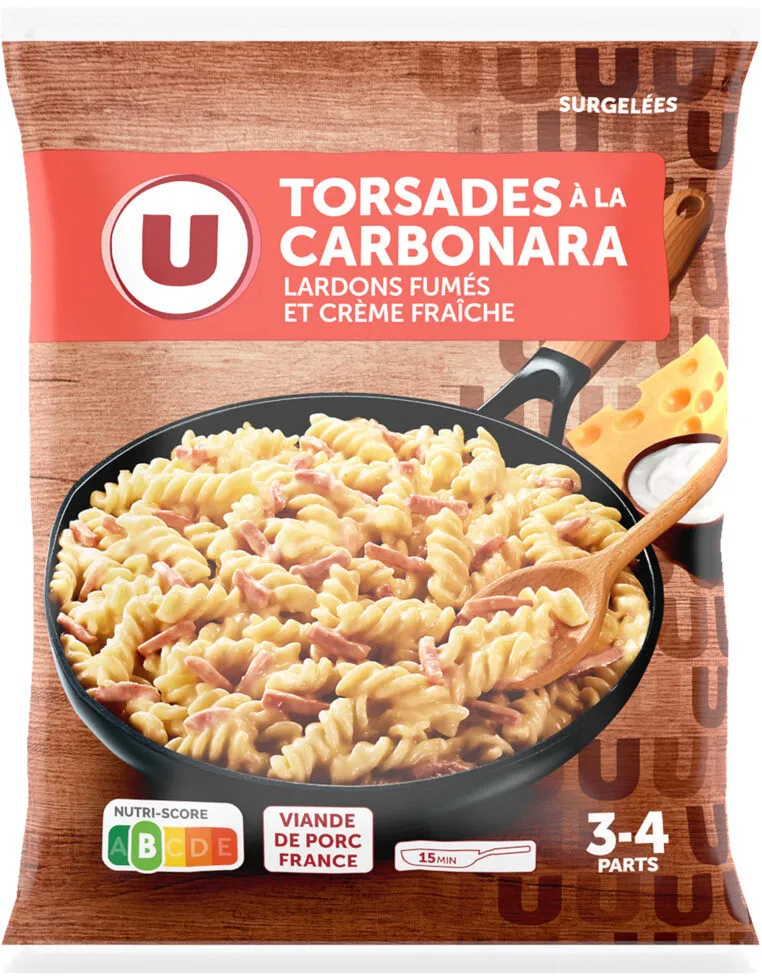 Plat cuisiné Torsades à la carbonara 1kg