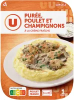 Plat cuisiné individuel Ecrasé pommes de terre et poulet sce champignon barq.300g