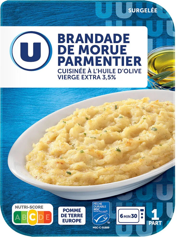 Plat cuisiné individuel Brandade morue parmentier - 300g