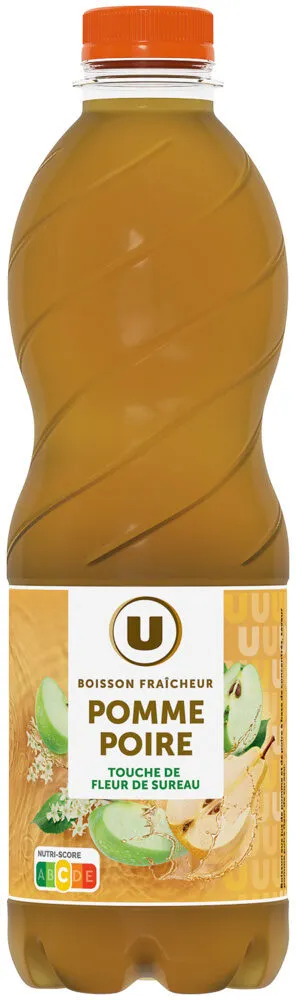 Boisson aux fruits Pomme / poire / fleur de sureau - Bouteille PET 1L