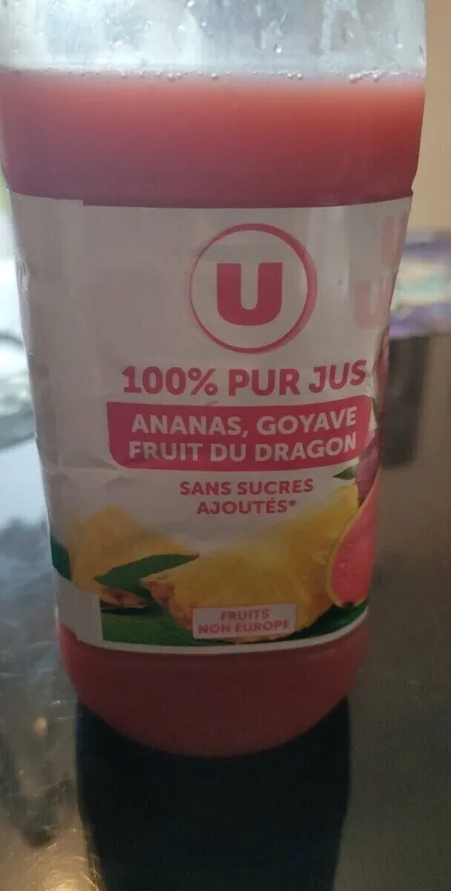 Jus Ananas, goyave, fruit du dragon