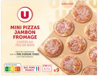 Mini pizzas jambon fromage x9 - 270g