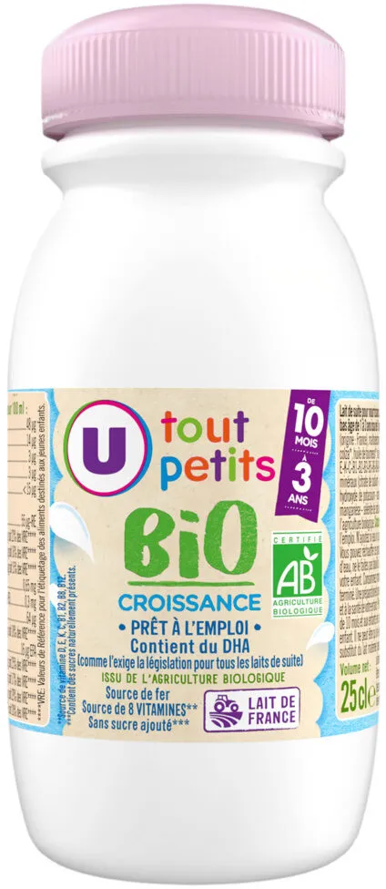 Lait croissance bio
