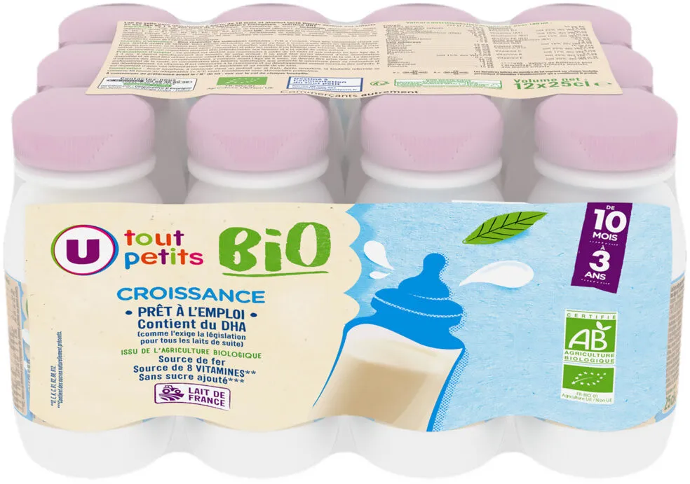 Lait de croissance Bébé, dès 12 mois - 12x25cl