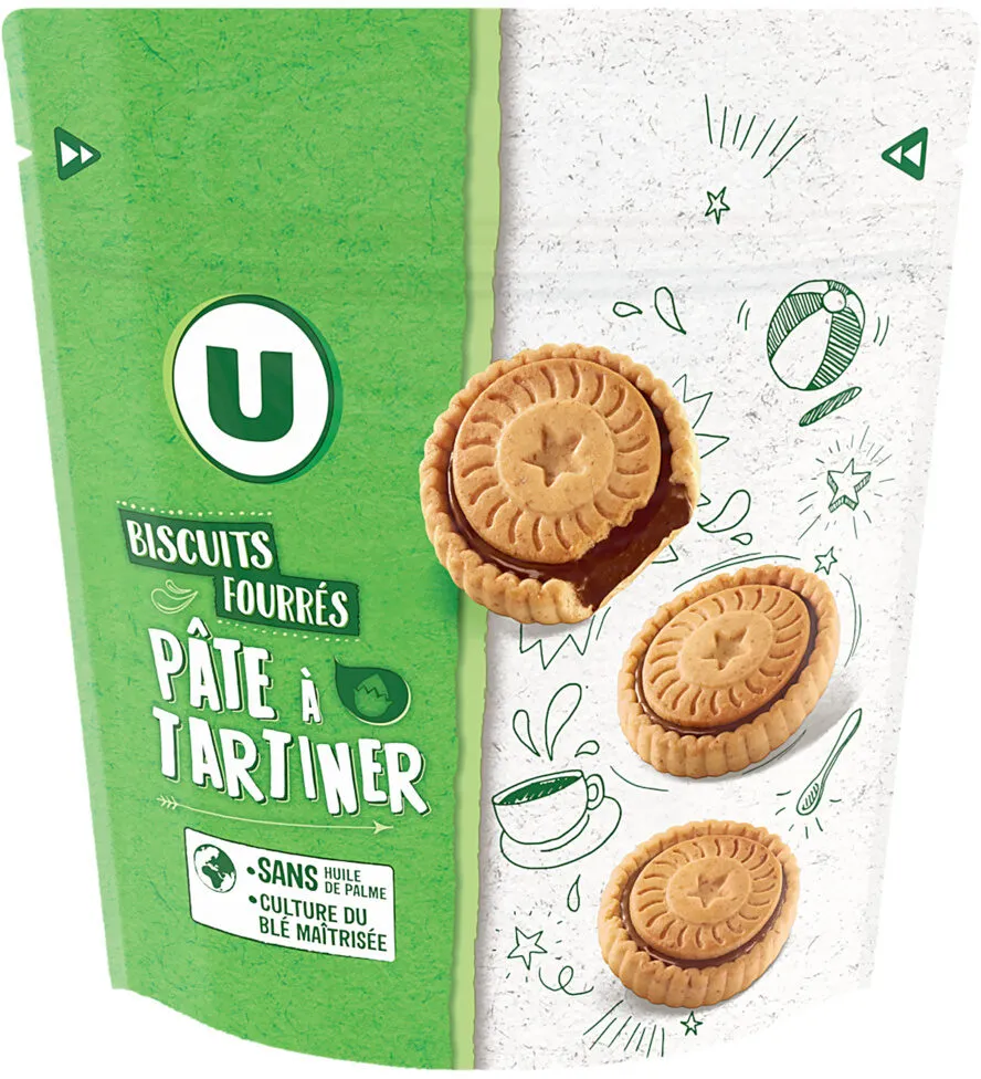 Biscuits fourrés : pâte à tartiner