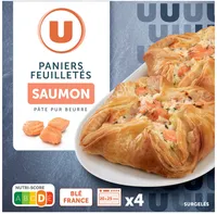 Paniers feuilleté aux 2 saumons - 4x100g