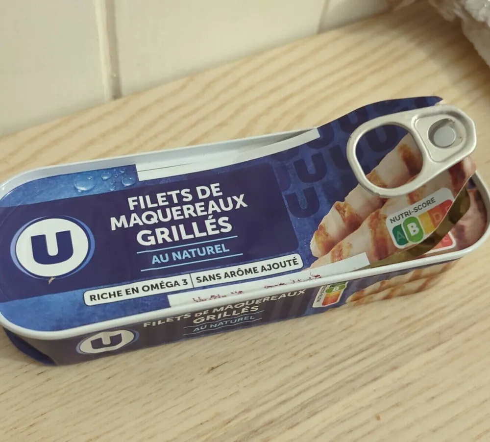 Filets de maquereaux grillés naturel 120g
