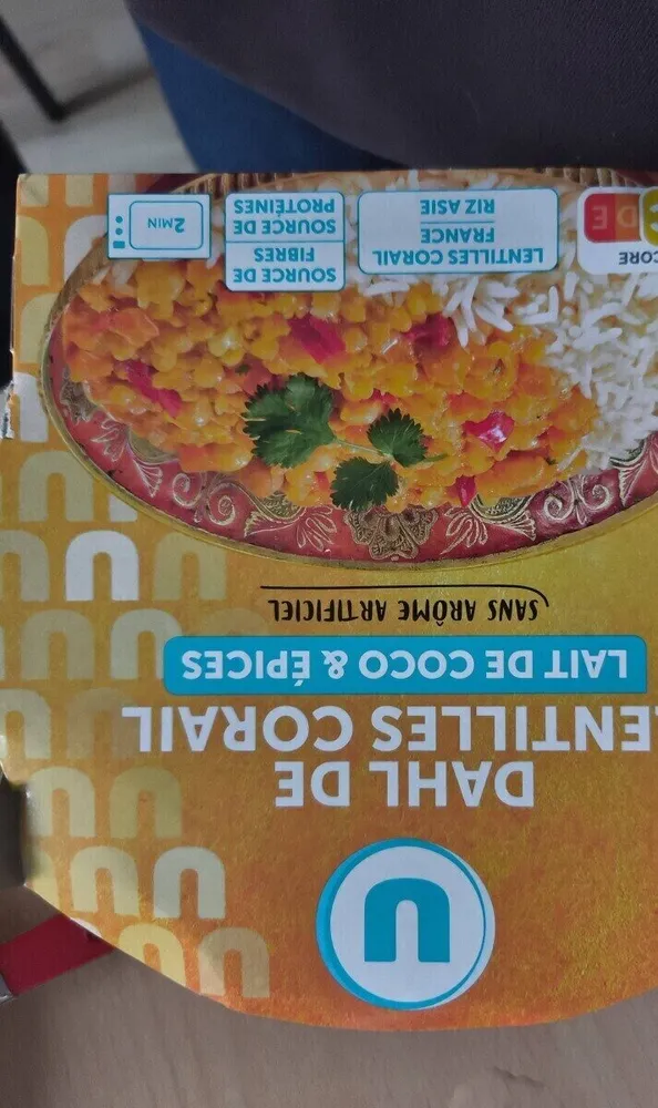 Dahl de lentilles corail et riz