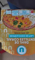 Dahl de lentilles corail et riz