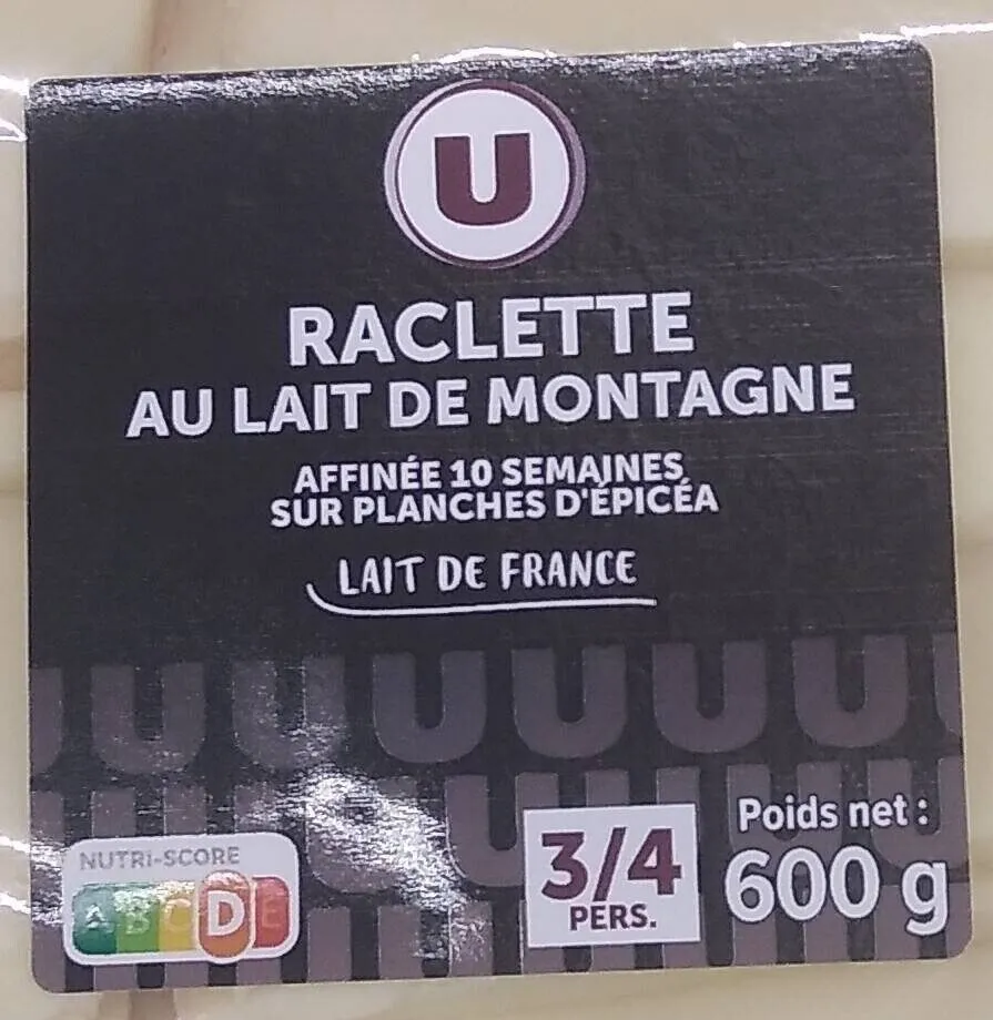 Raclette au lait de montagne