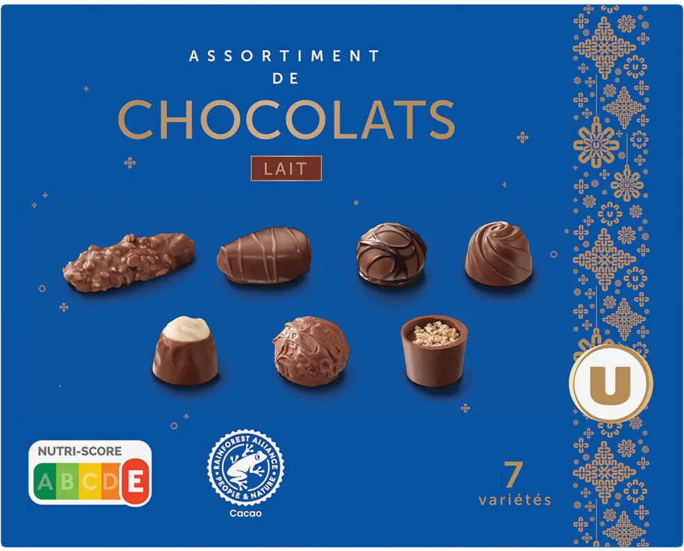 Coffret chocolat lait - 219g