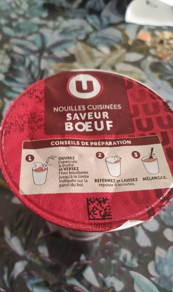 Soupe de nouilles boeuf cup
