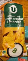 Tortillas chips saveur fromage & jalapeños