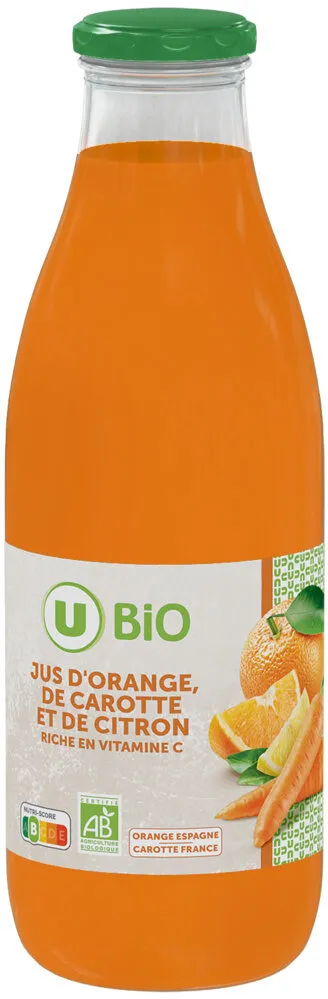 Pur jus d'orange carotte citron 1L