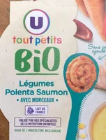 Plat bébé du midi Polenta, carotte et saumon, dès 15mois - 250g - Repas bébé