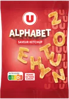 Biscuits apéritifs Snacks alphabets saveur ketchup