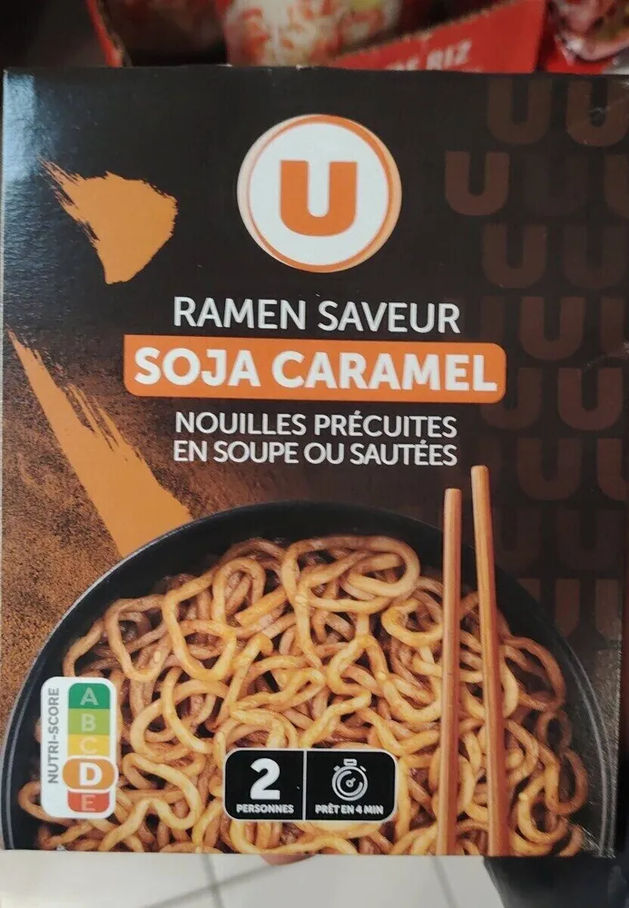 Nouilles ramen goût soja caramel