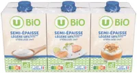 Crème semi épaisse légère stérilisée uht 18%mg 3x20cl