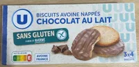 Biscuits avoine nappés chocolat au lait