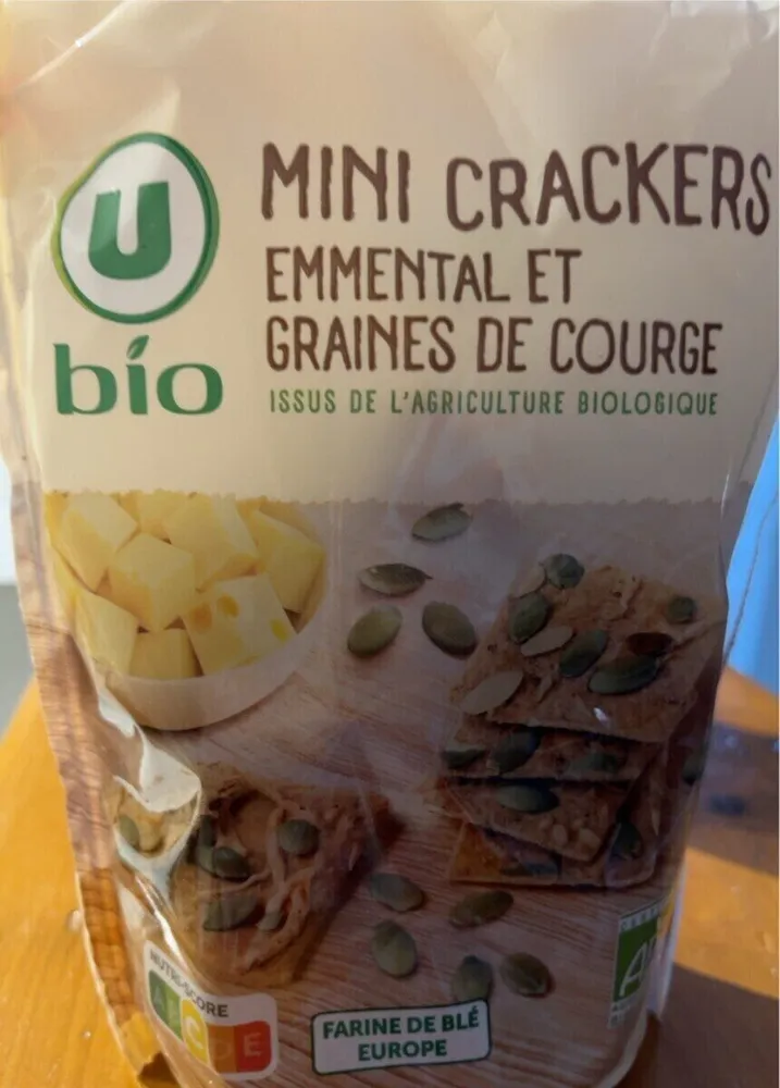 Mini crakers emmental courge