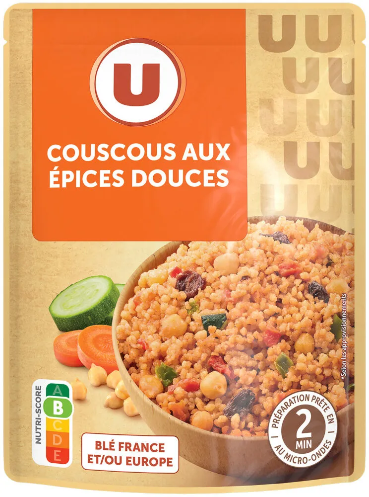 Couscous aux épices douces sachet micro-ondable 2' 250g