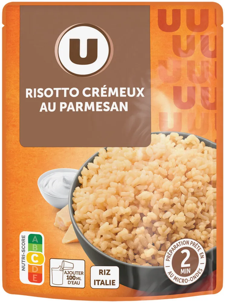 Risotto crémeux au parmesan sachet micro ondable 2' 250g