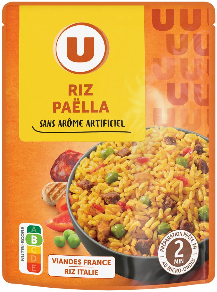 Riz paëlla sachet micro-ondable 2', 250g